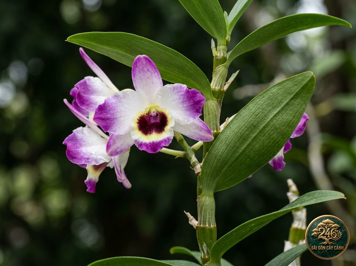 Noble dendrobium (Dendrobium nobile): morphological identification
