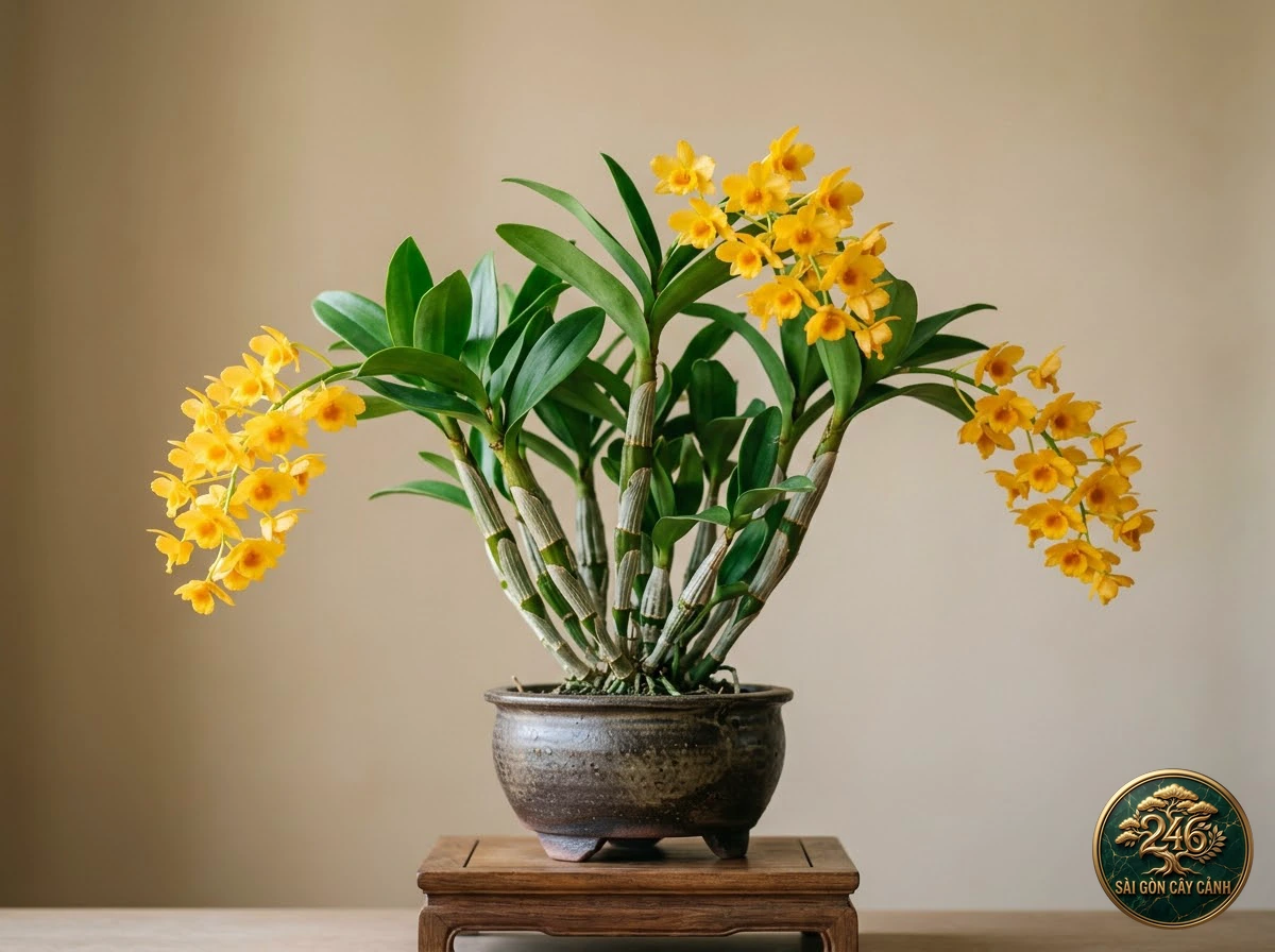 Lan hoàng thảo kim điệp vàng (Dendrobium chrysotoxum): hình ảnh hồ sơ