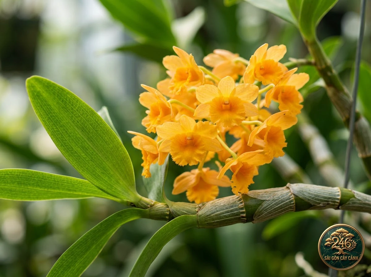Lindley's dendrobium (Dendrobium lindleyi): morphological identification