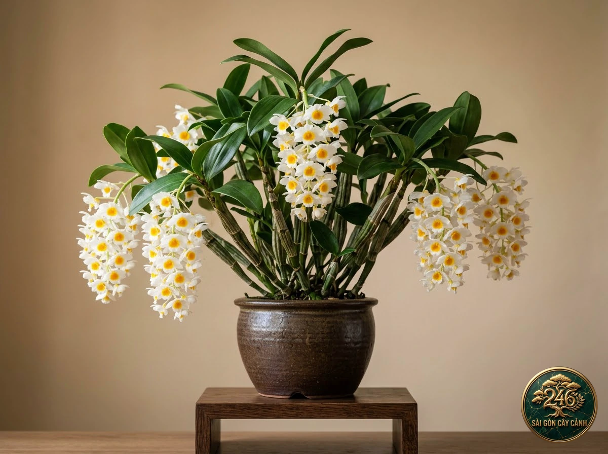Fringed dendrobium (Dendrobium fimbriatum): interior living-space styling