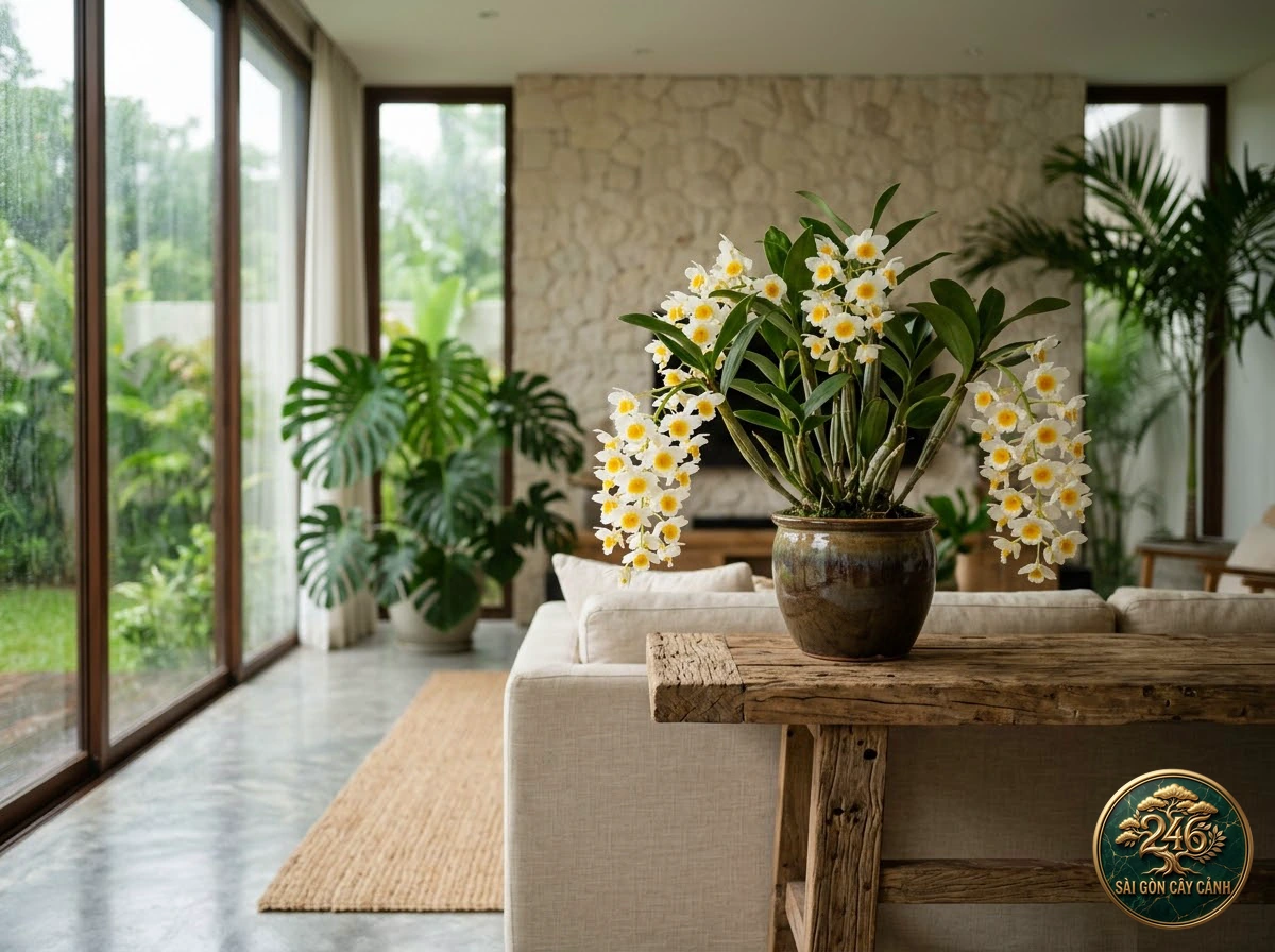 Fringed dendrobium (Dendrobium fimbriatum): morphological identification