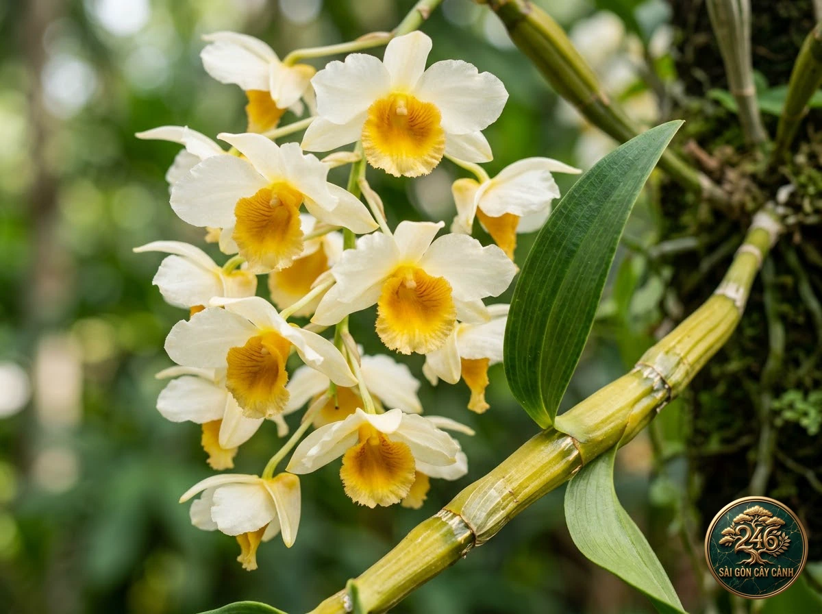 Lan hoàng thảo môi tua vàng (Dendrobium fimbriatum): hình ảnh hồ sơ