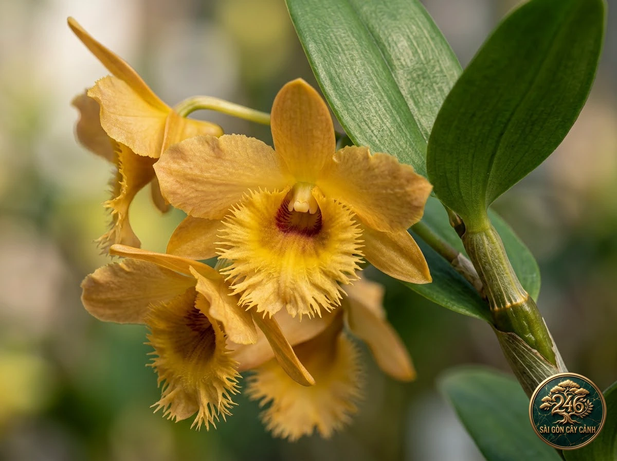 Lan hoàng thảo kiều trắng hoa rủ (Dendrobium thyrsiflorum): hình ảnh hồ sơ