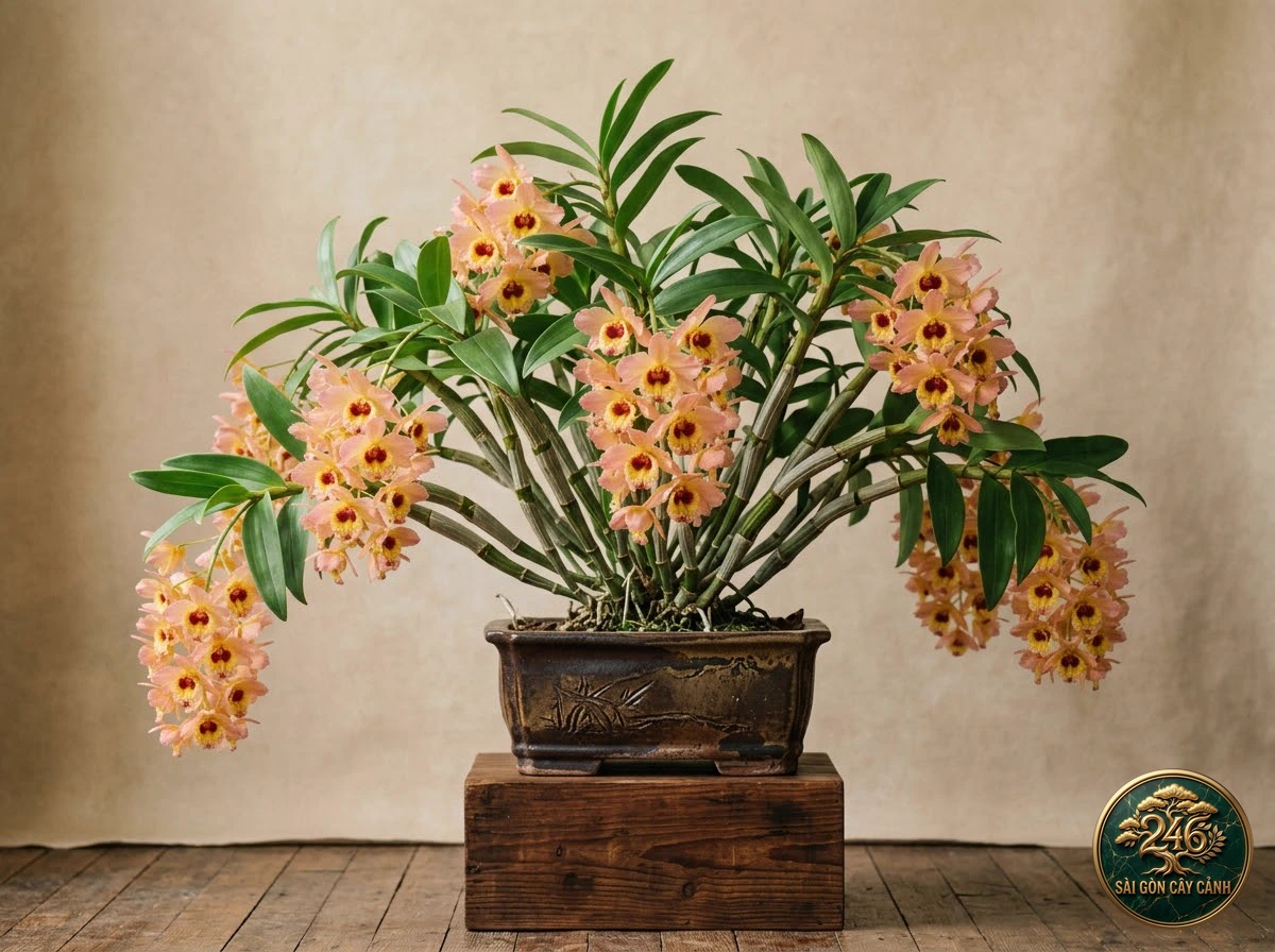 undefined (Dendrobium moschatum) - Chân dung hình thái chuẩn Sài Gòn Cây Cảnh