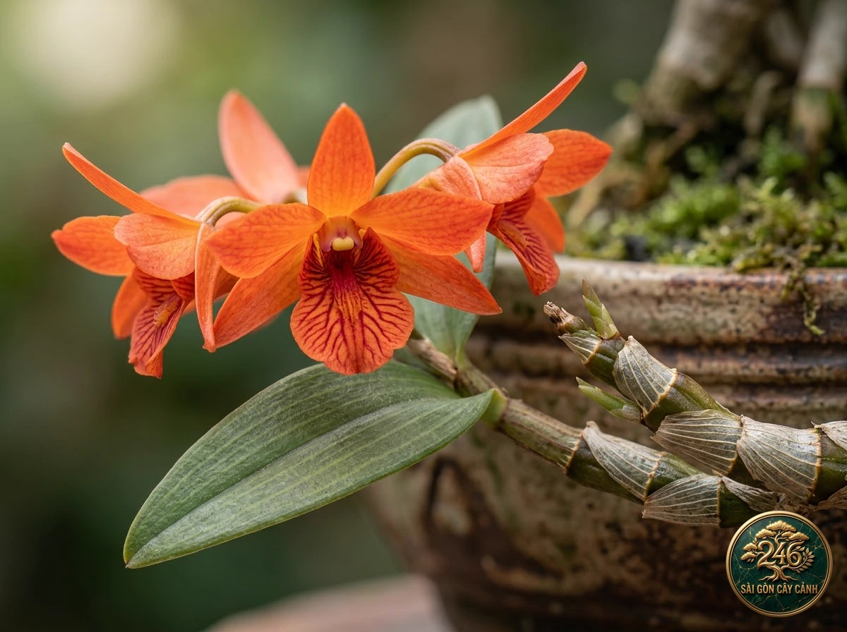 undefined (Dendrobium unicum) - Identification close-up Saigon Cay Canh standard