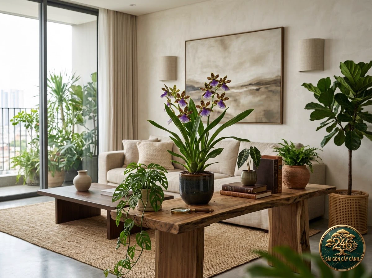 undefined (Zygopetalum maculatum) - Interior styling Saigon Cay Canh standard