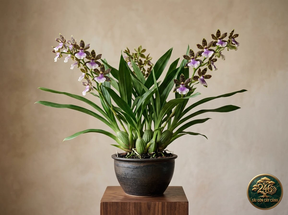 undefined (Zygopetalum maculatum) - Chân dung hình thái chuẩn Sài Gòn Cây Cảnh