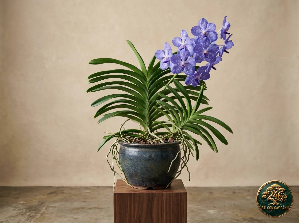 undefined (Vanda coerulea) - Chân dung hình thái chuẩn Sài Gòn Cây Cảnh