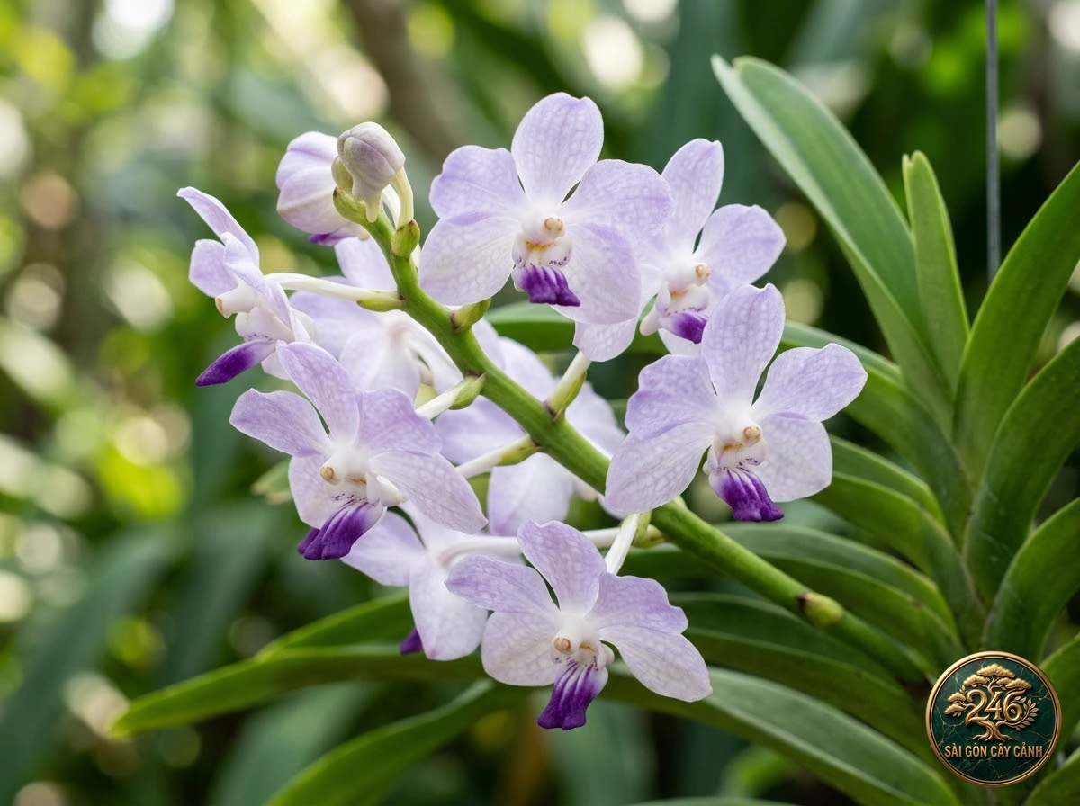 Lan vanda hoa cà nhạt (Vanda lilacina) - Đặc điểm nhận diện chuẩn Sài Gòn Cây Cảnh