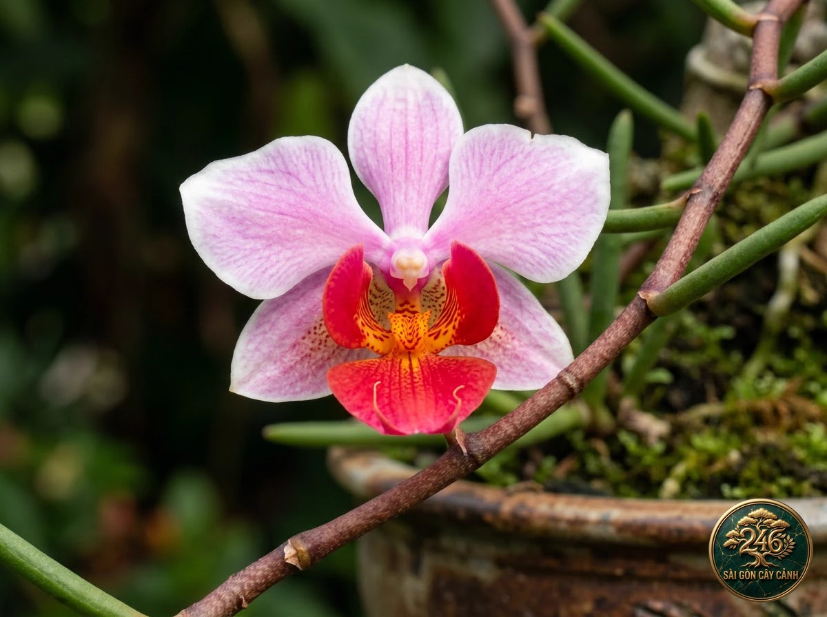 Lan vanda lá kim cành tròn (Papilionanthe teres) - Đặc điểm nhận diện chuẩn Sài Gòn Cây Cảnh