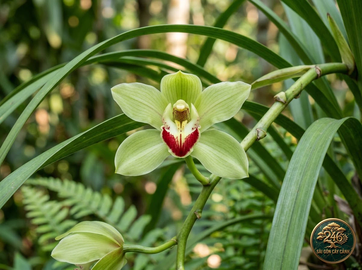 Low's cymbidium (Cymbidium lowianum) - Interior styling Saigon Cay Canh standard