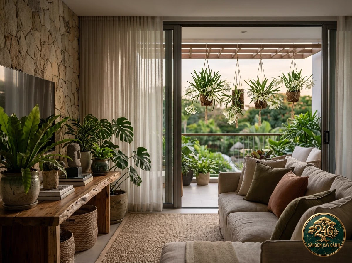 Lan phong lan dạ hương quý bà (Brassavola nodosa) - Ứng dụng không gian chuẩn Sài Gòn Cây Cảnh