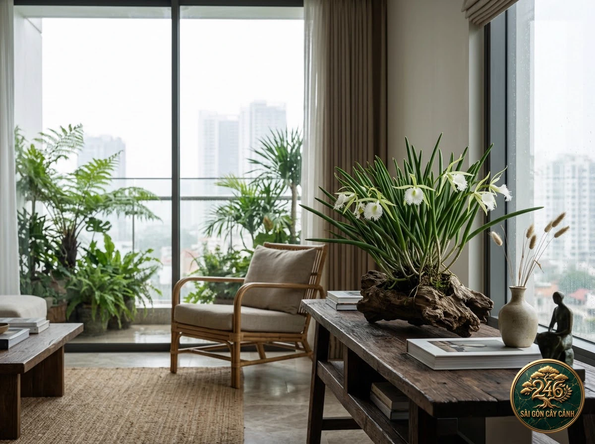 Tuberculate brassavola (Brassavola tuberculata) - Interior styling Saigon Cay Canh standard