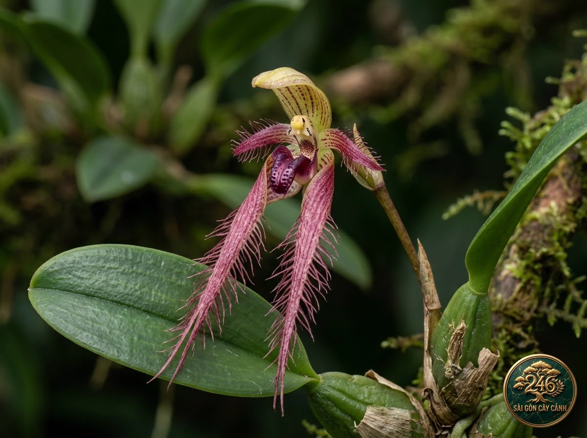 Lan lọng ma quái cánh tua (Bulbophyllum fascinator) - Đặc điểm nhận diện chuẩn Sài Gòn Cây Cảnh