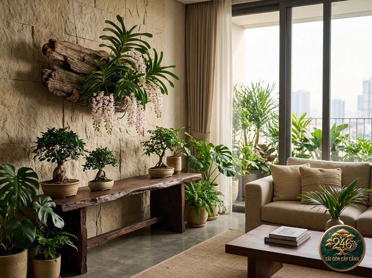 Lan giáng hương quế lan hương thơm (Aerides odorata) - Ứng dụng không gian chuẩn Sài Gòn Cây Cảnh