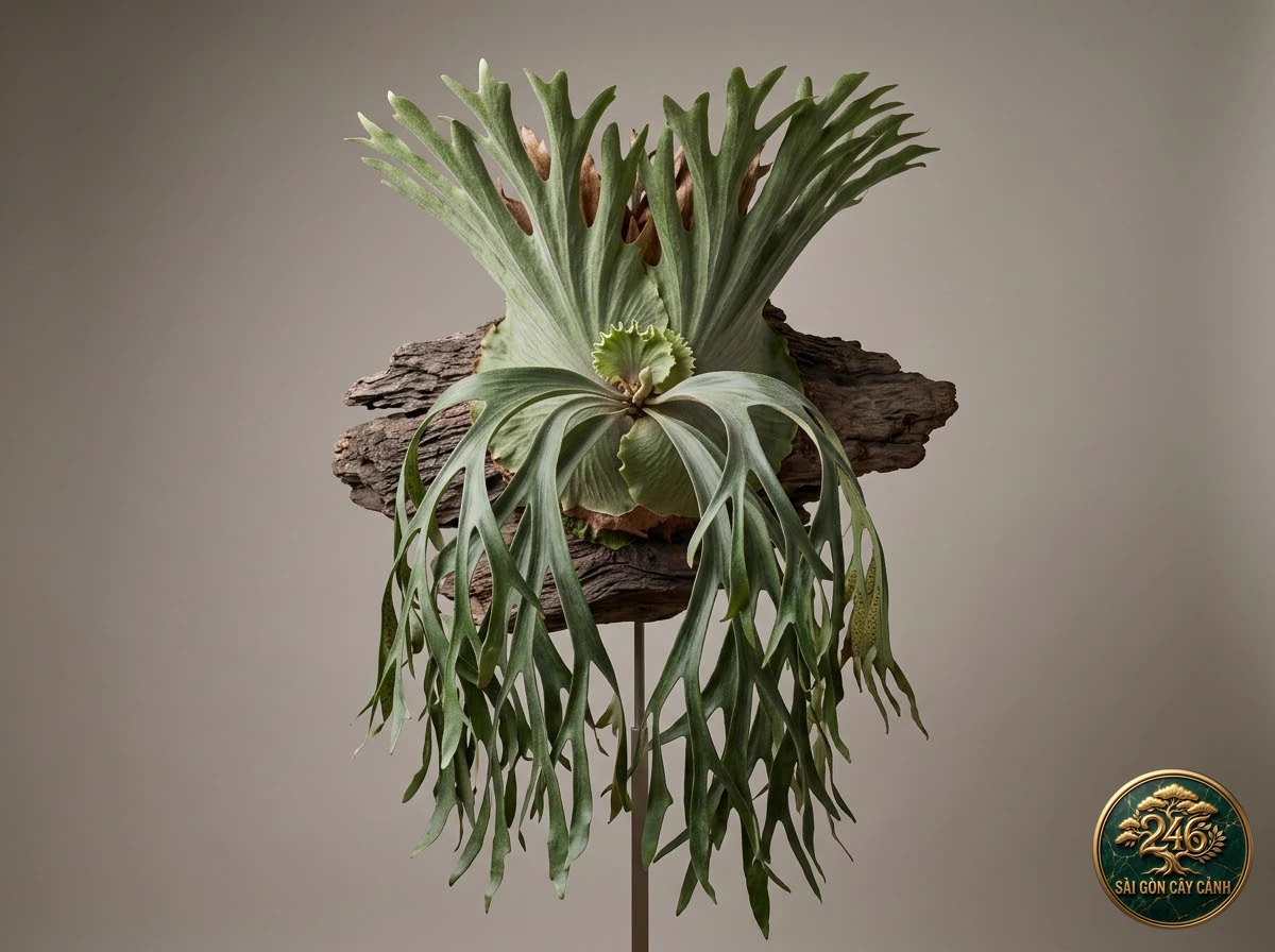 Cây ổ rồng nữ hoàng wanda (Platycerium wandae) - Chân dung hình thái chuẩn Sài Gòn Cây Cảnh