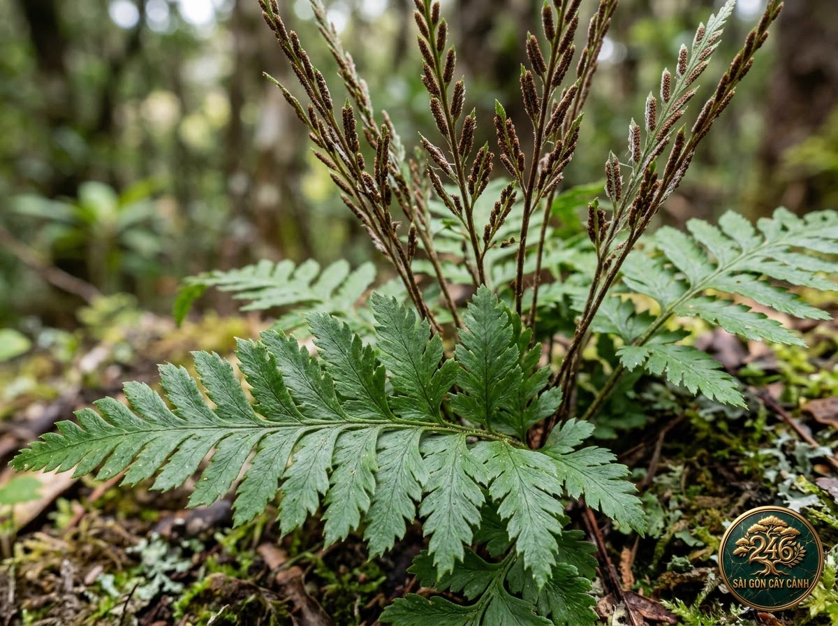 Norfolk island spleenwort (Asplenium dimorphum) - Identification close-up Saigon Cay Canh standard