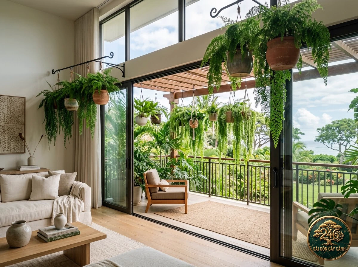 Cây dương xỉ hai dạng lá đảo norfolk (Asplenium dimorphum) - Chân dung hình thái chuẩn Sài Gòn Cây Cảnh