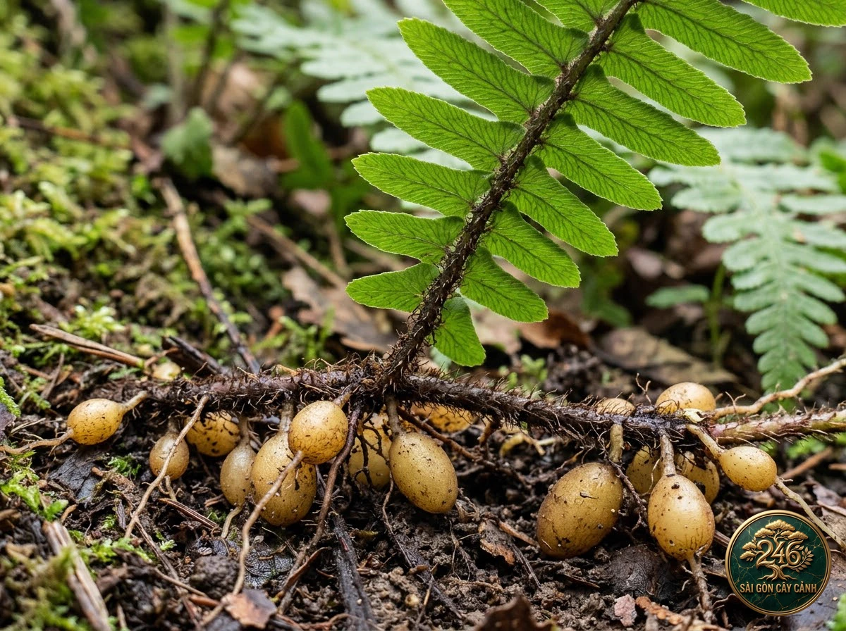 Tuberous sword fern (Nephrolepis cordifolia) - Interior styling Saigon Cay Canh standard