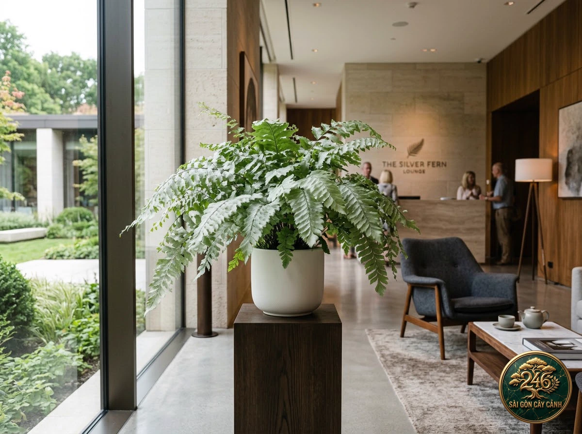 Silver dollar maidenhair (Adiantum peruvianum) - Interior styling Saigon Cay Canh standard