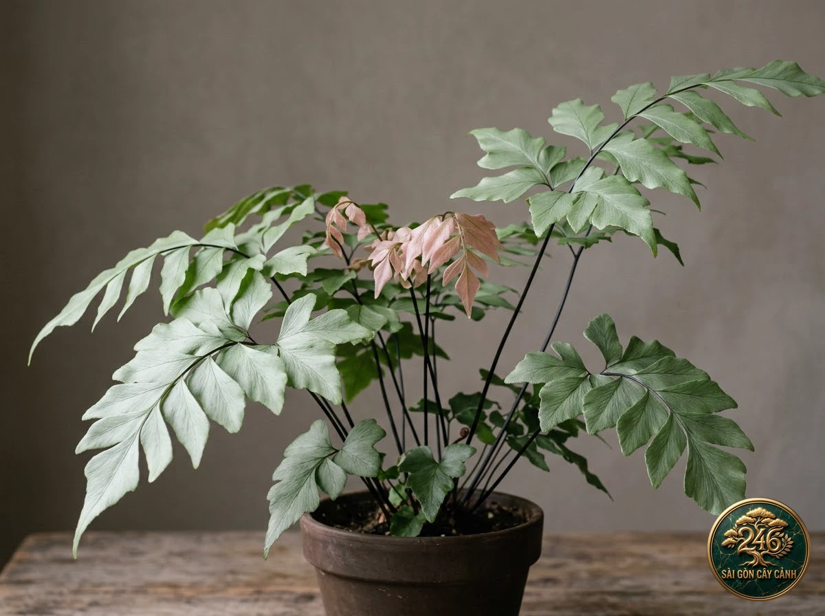 Cây dương xỉ tóc thần bạc peru (Adiantum peruvianum) - Chân dung hình thái chuẩn Sài Gòn Cây Cảnh