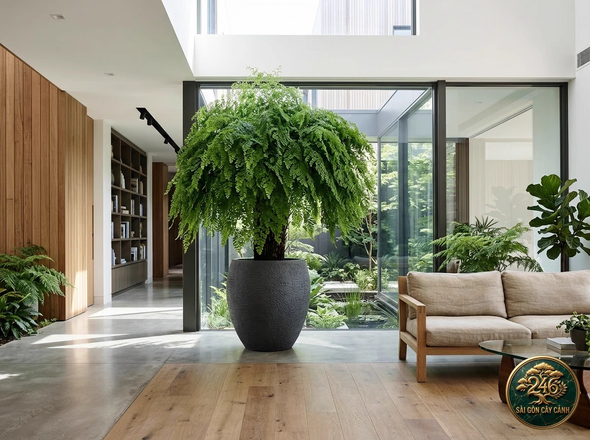 Giant maidenhair fern (Adiantum formosum) - Interior styling Saigon Cay Canh standard