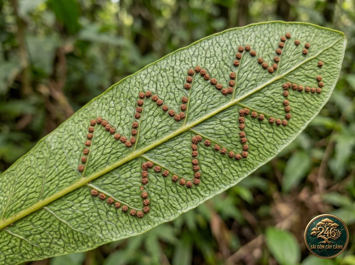 Cây dương xỉ da cá sấu gân lưới (Microsorum musifolium) - Đặc điểm nhận diện chuẩn Sài Gòn Cây Cảnh