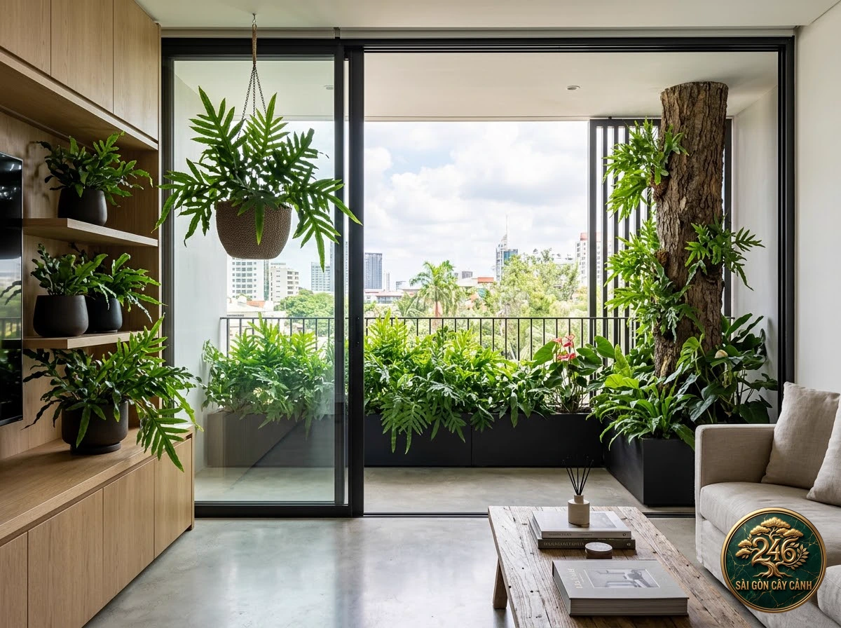 Monarch fern (Microsorum scolopendria) - Interior styling Saigon Cay Canh standard