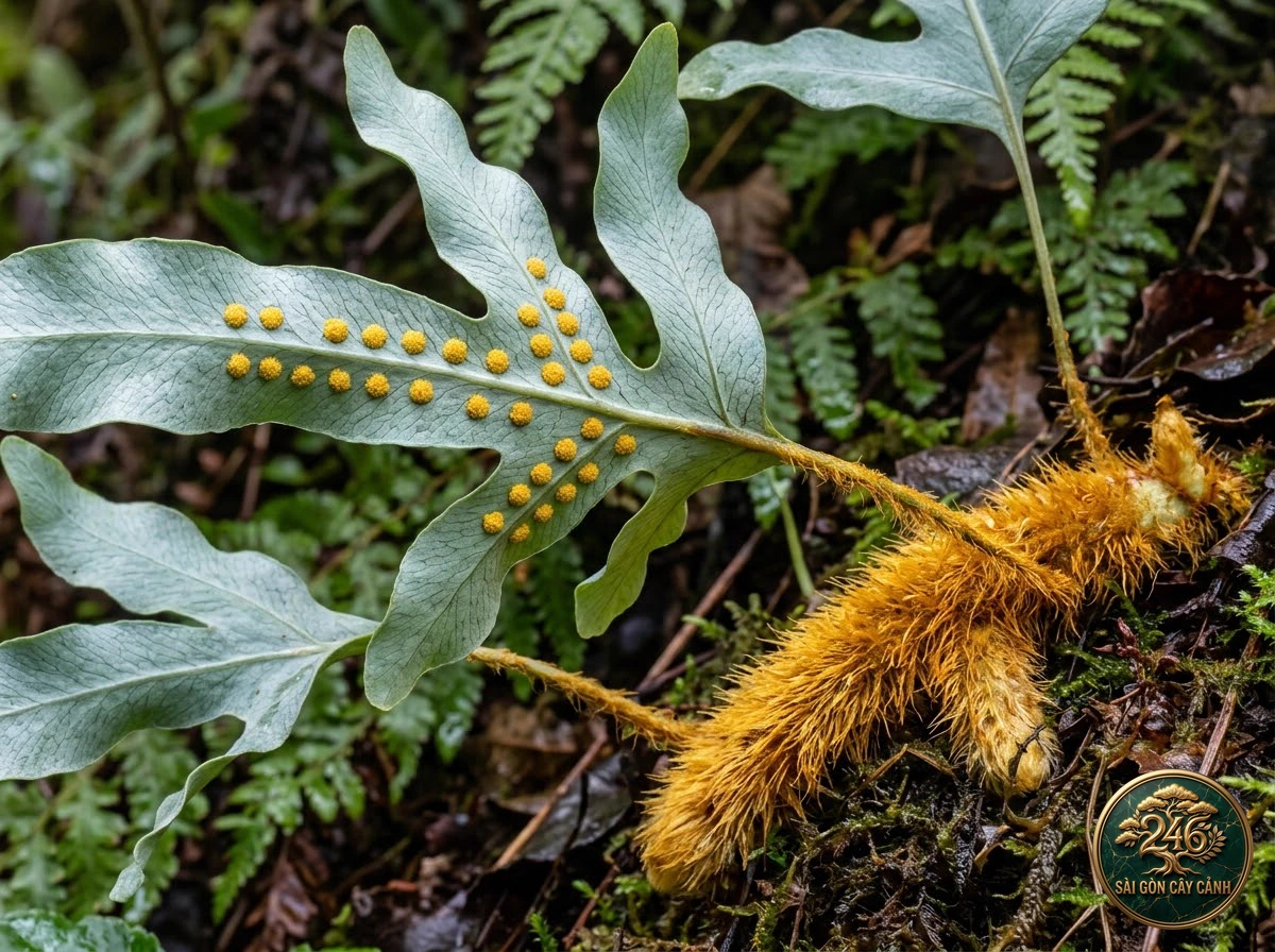 Cây dương xỉ ngôi sao xanh lục bạc (Phlebodium aureum) - Đặc điểm nhận diện chuẩn Sài Gòn Cây Cảnh