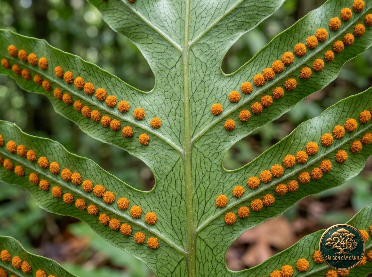 Large phlebodium (Phlebodium decumanum) - Interior styling Saigon Cay Canh standard