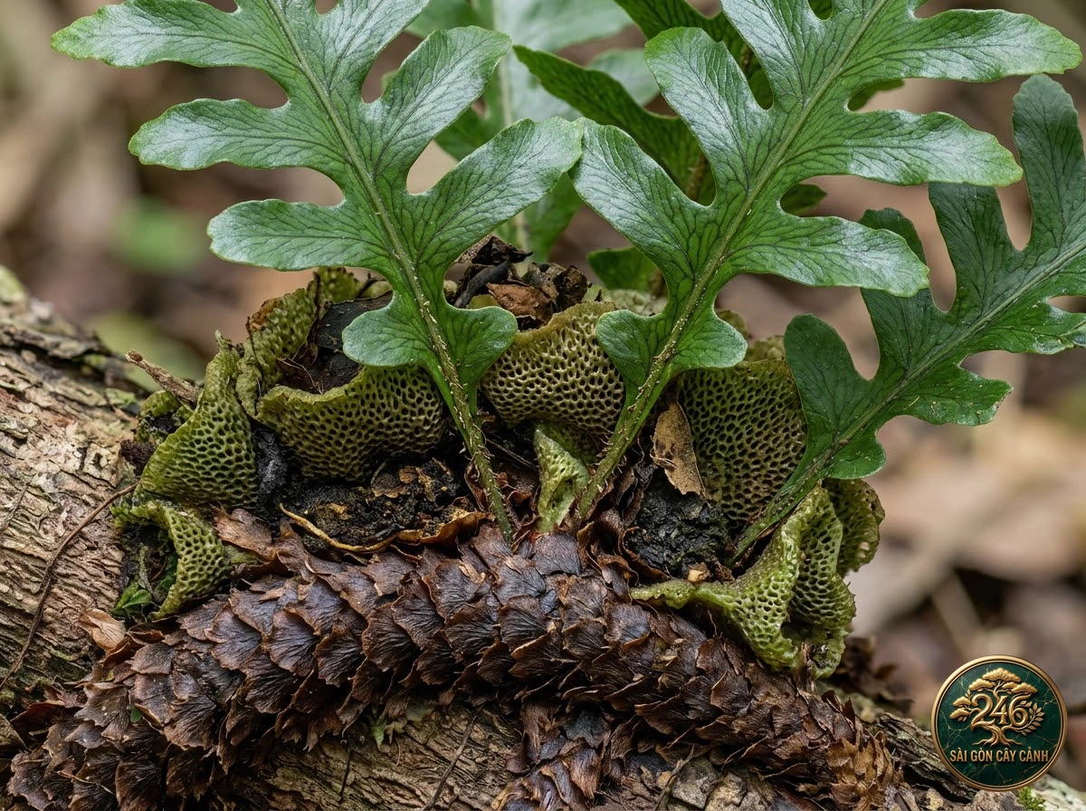 Crowned aglaomorpha (Aglaomorpha coronans) - Interior styling Saigon Cay Canh standard