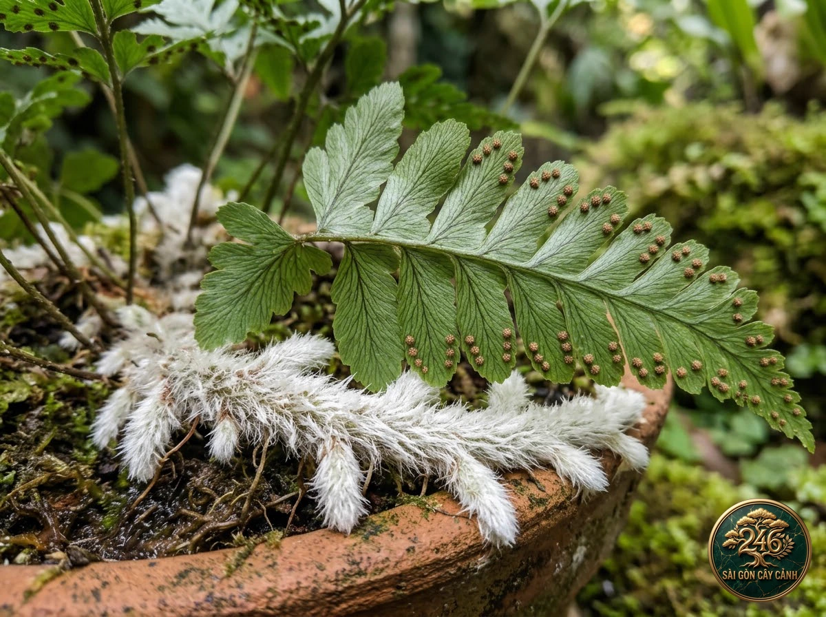 Dương xỉ móng bạc Tyerman (Davallia tyermanii) - Ứng dụng không gian chuẩn Sài Gòn Cây Cảnh