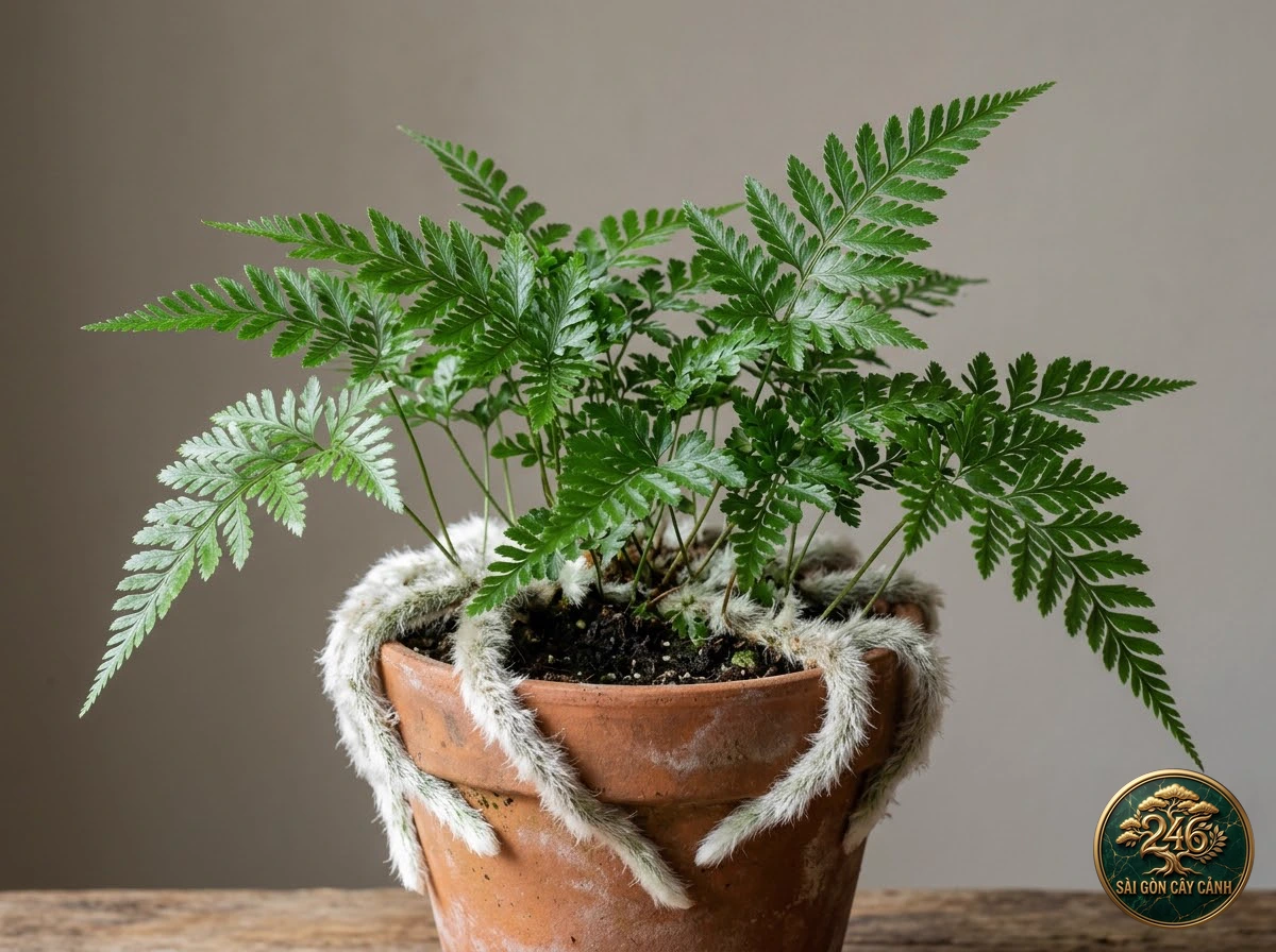 Dương xỉ móng bạc Tyerman (Davallia tyermanii) - Đặc điểm nhận diện chuẩn Sài Gòn Cây Cảnh