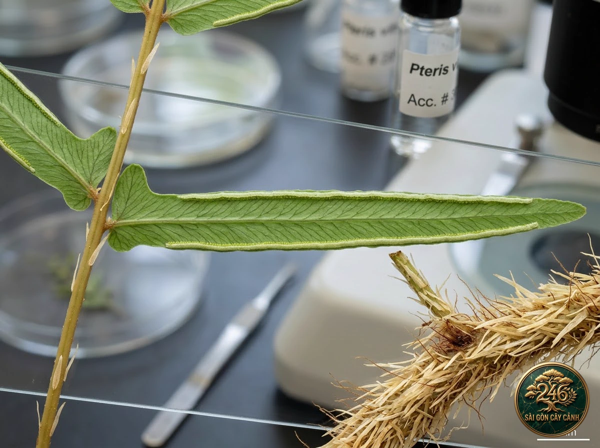 Cây dương xỉ hái dải lọc thạch tín (Pteris vittata) - Ứng dụng không gian chuẩn Sài Gòn Cây Cảnh