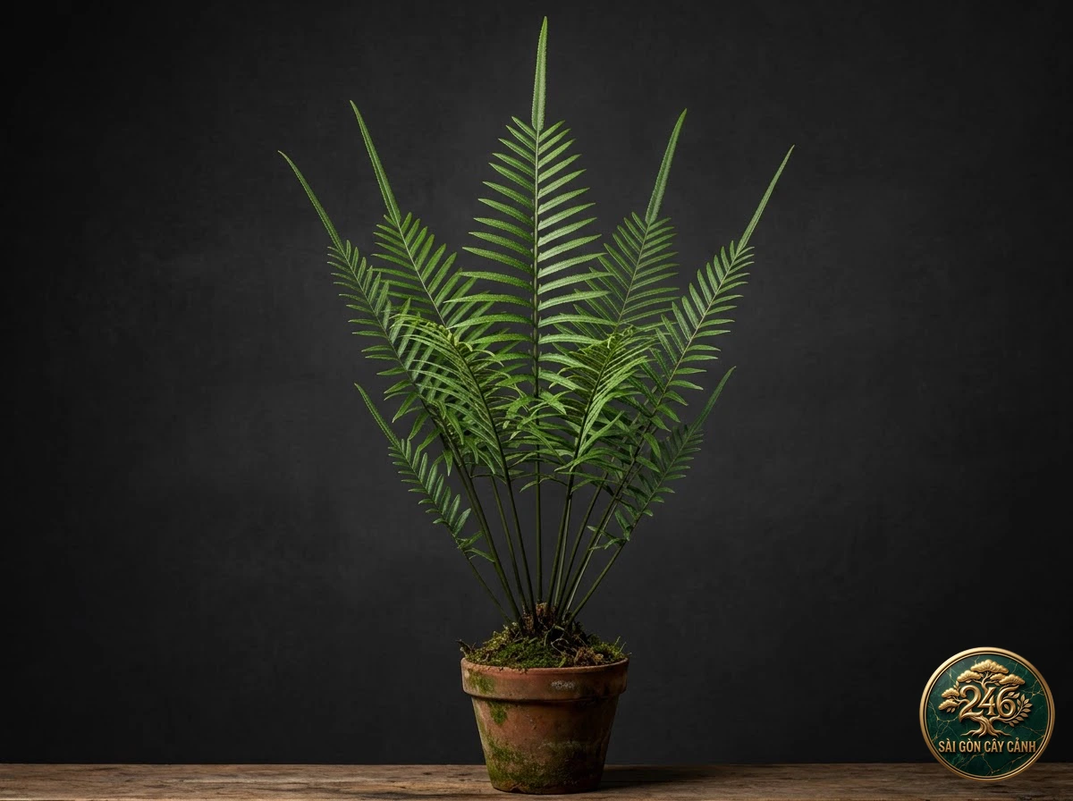 Cây dương xỉ hái dải lọc thạch tín (Pteris vittata) - Đặc điểm nhận diện chuẩn Sài Gòn Cây Cảnh