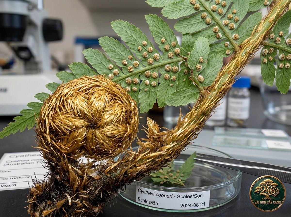 Australian tree fern (Cyathea cooperi) - Interior styling Saigon Cay Canh standard