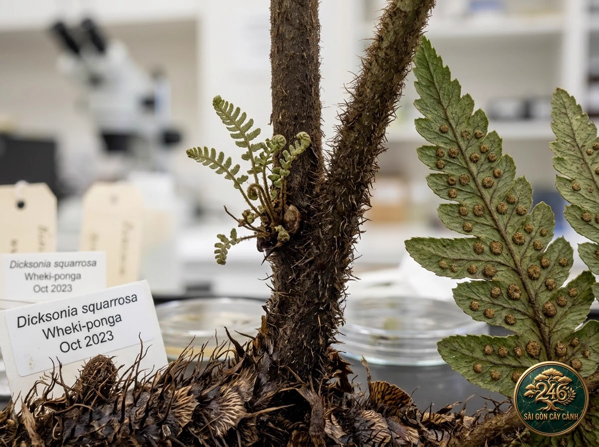 Rough tree fern wheki (Dicksonia squarrosa) - Interior styling Saigon Cay Canh standard