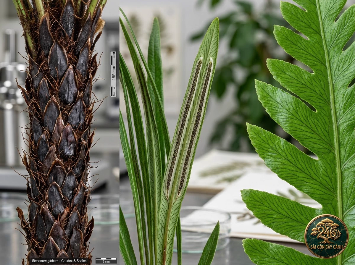 Silver lady fern (Blechnum gibbum) - Interior styling Saigon Cay Canh standard