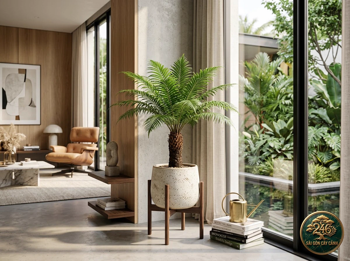 Cây dương xỉ xương cá ráng hươu (Blechnum spicant) - Chân dung hình thái chuẩn Sài Gòn Cây Cảnh
