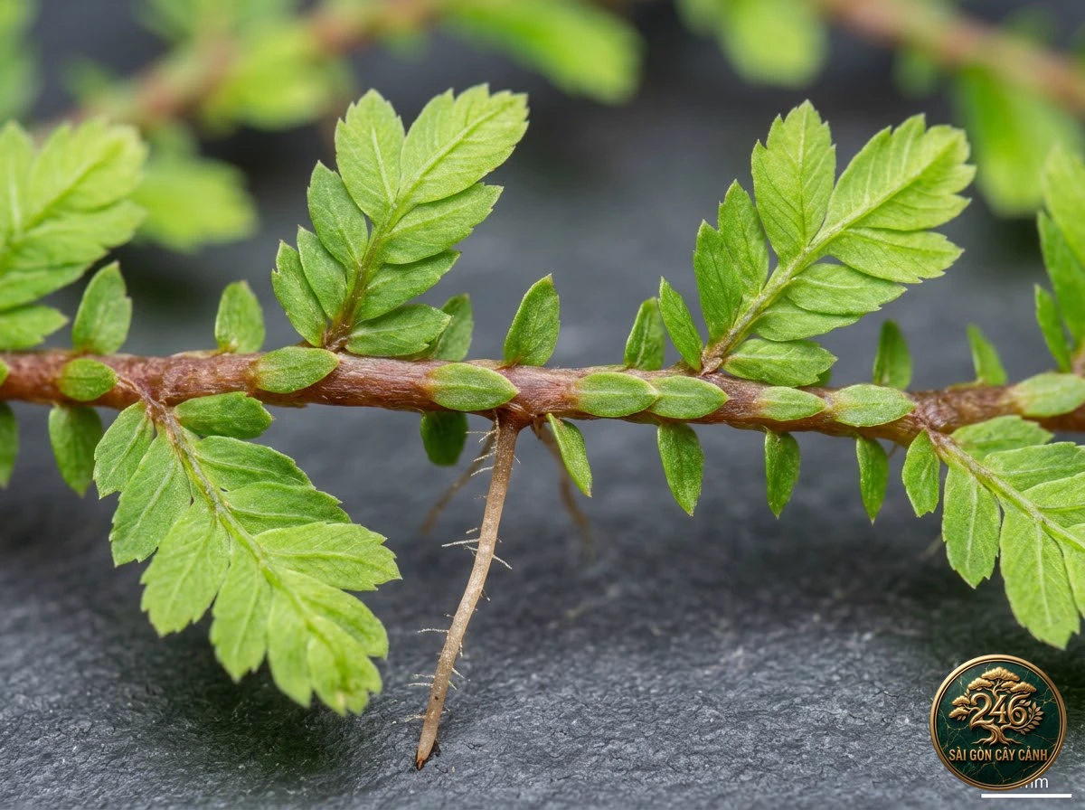 Cây rêu vảy rồng thảm ngọc bò (Selaginella kraussiana) - Đặc điểm nhận diện chuẩn Sài Gòn Cây Cảnh