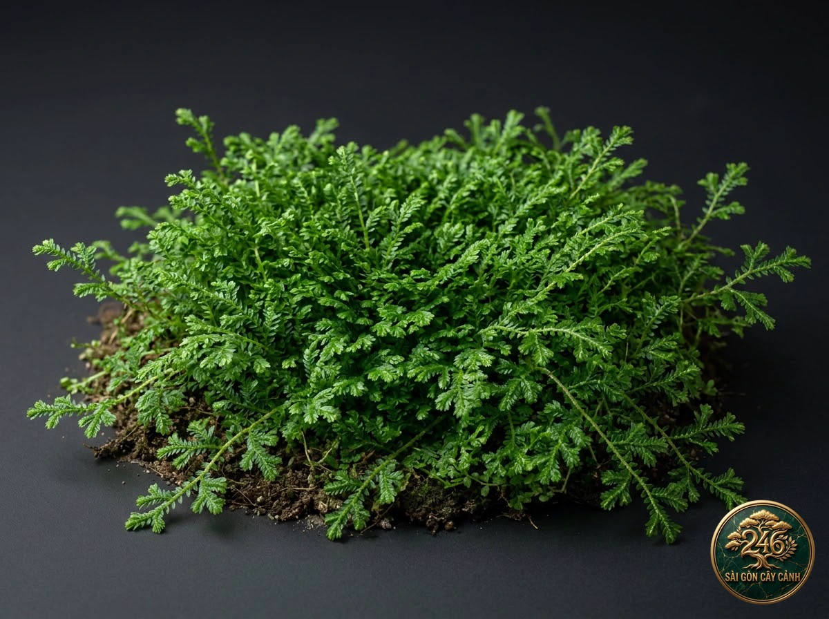 Cây rêu vảy rồng thảm ngọc bò (Selaginella kraussiana) - Chân dung hình thái chuẩn Sài Gòn Cây Cảnh