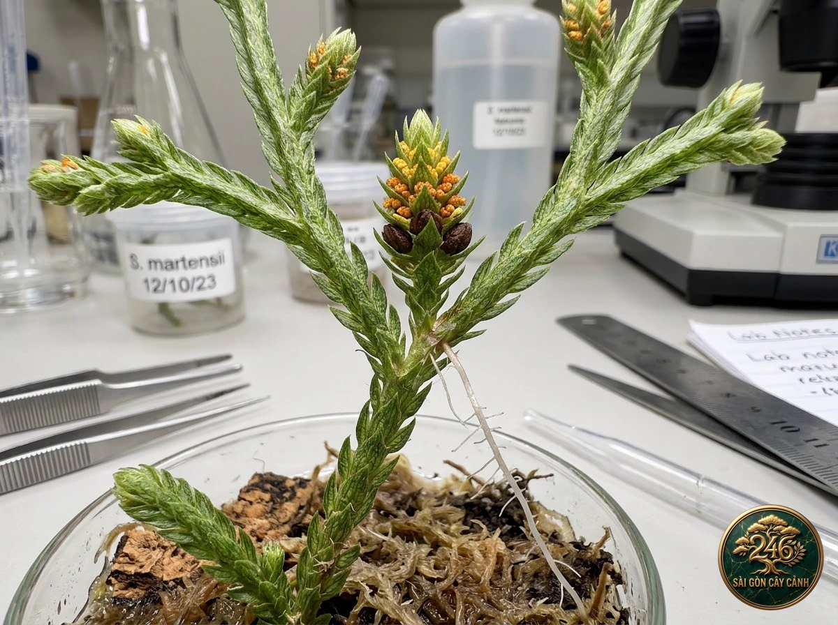 Cây rêu chân vịt vẩy cước ngọc (Selaginella martensii) - Đặc điểm nhận diện chuẩn Sài Gòn Cây Cảnh