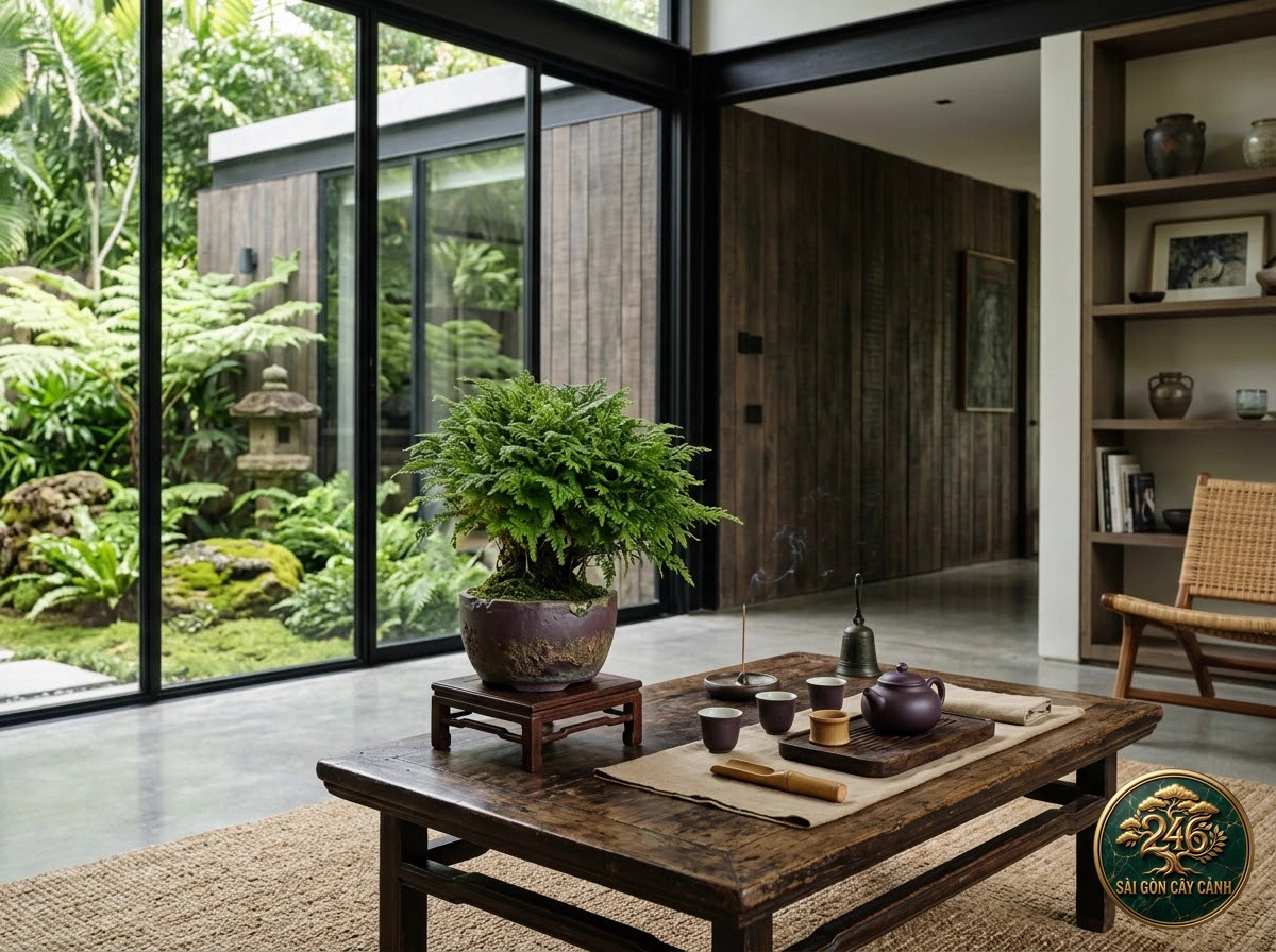 Cây thạch bá quyển vạn tuế mini (Selaginella tamariscina) - Ứng dụng không gian chuẩn Sài Gòn Cây Cảnh