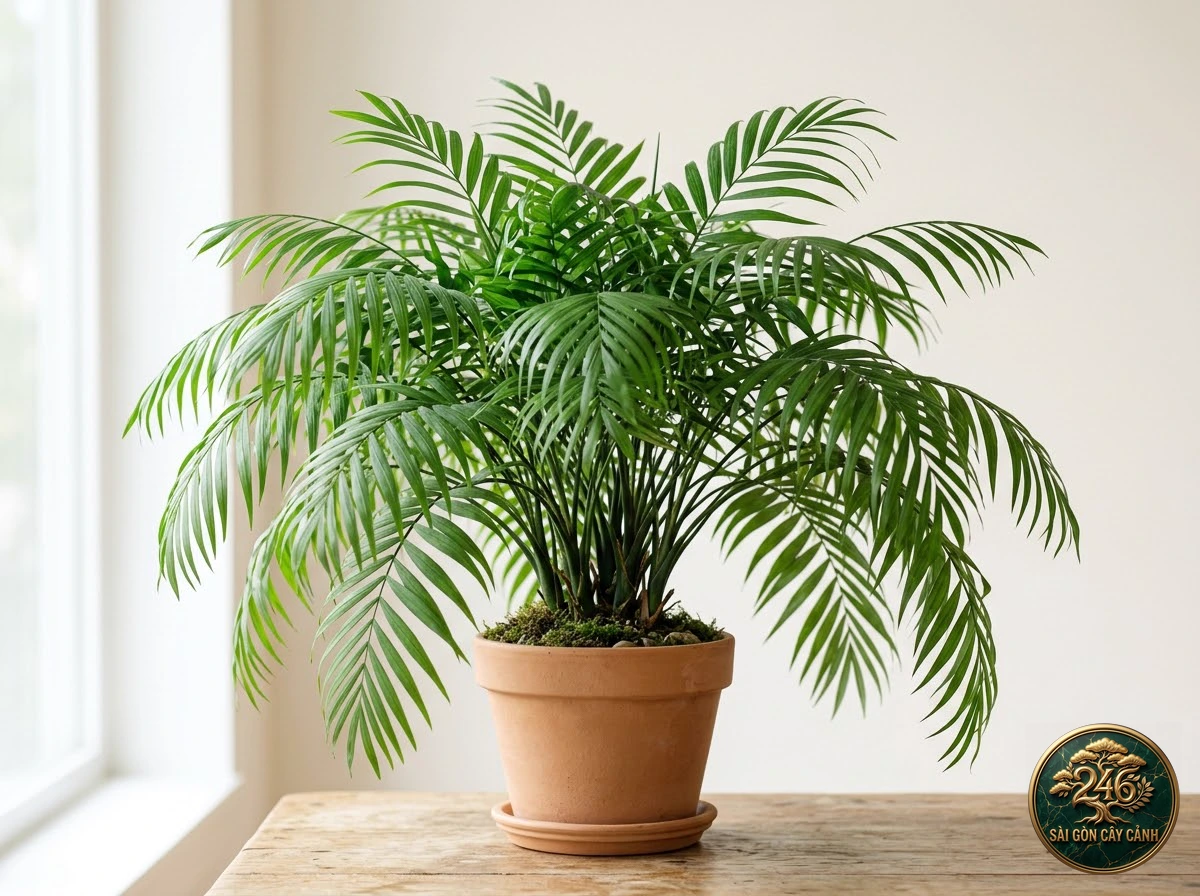 Cau thác nước ven suối (Chamaedorea cataractarum) - Chân dung hình thái chuẩn Sài Gòn Cây Cảnh