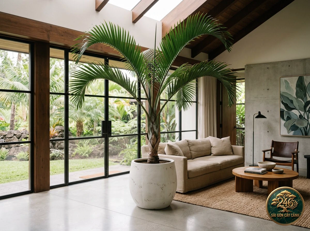 Triangle palm (Dypsis decaryi) - Interior styling Saigon Cay Canh standard
