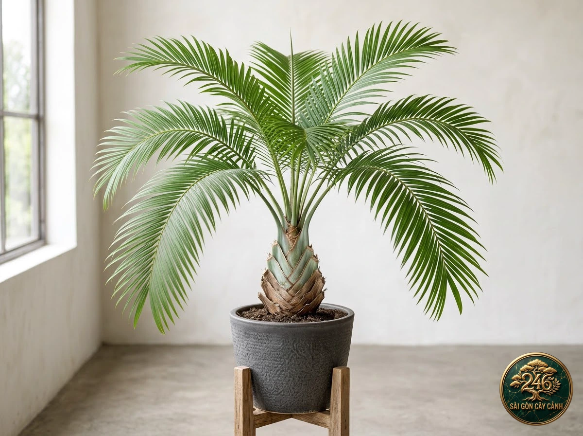 Cây cọ tam giác ba cạnh madagascar (Dypsis decaryi) - Chân dung hình thái chuẩn Sài Gòn Cây Cảnh