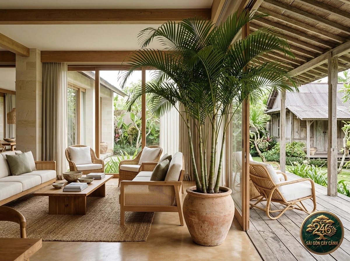 Cau đường mía mía kiểng (Dypsis baronii) - Ứng dụng không gian chuẩn Sài Gòn Cây Cảnh