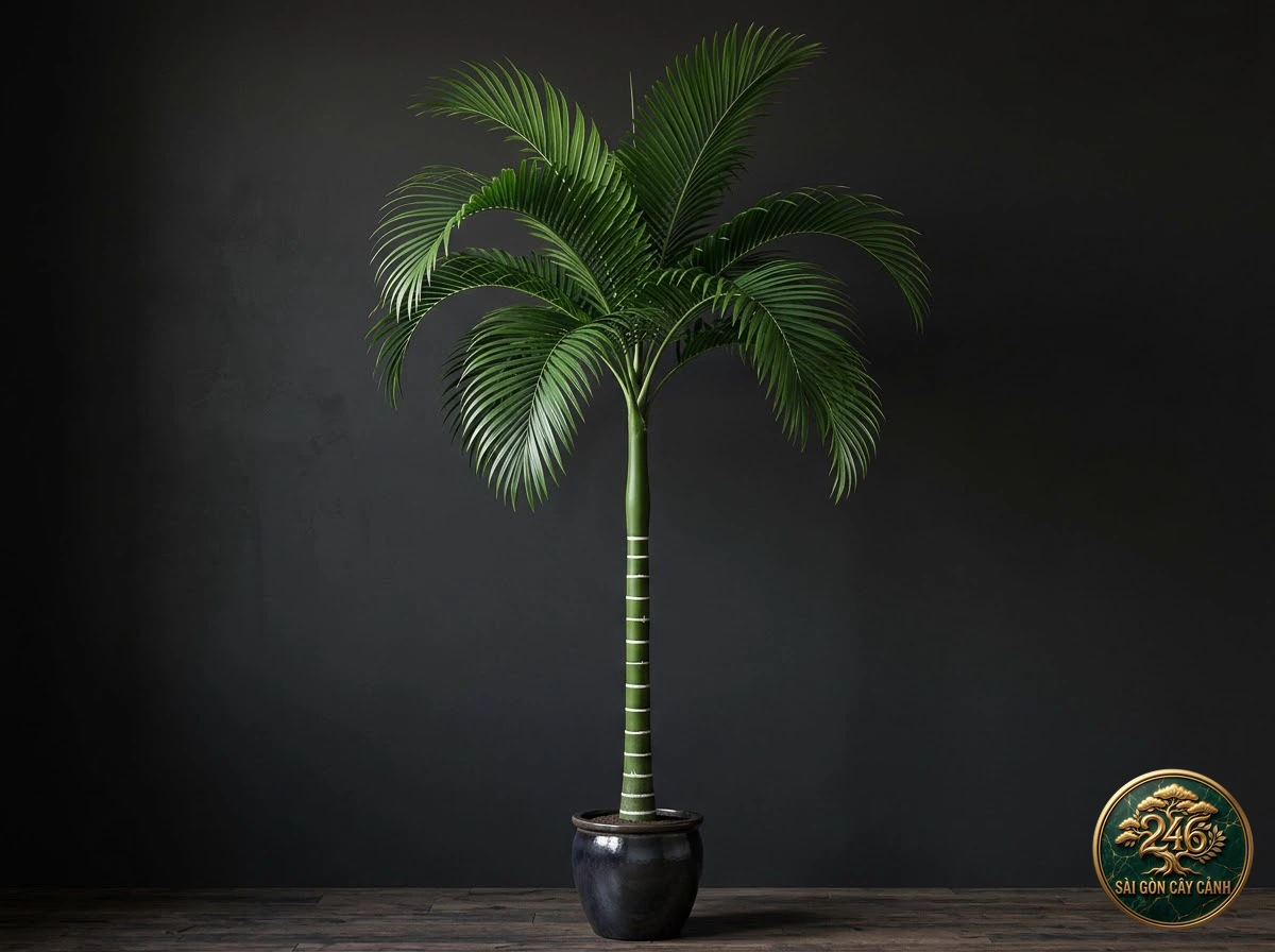 Cau pemba thân xanh láng mịn (Dypsis pembana) - Chân dung hình thái chuẩn Sài Gòn Cây Cảnh