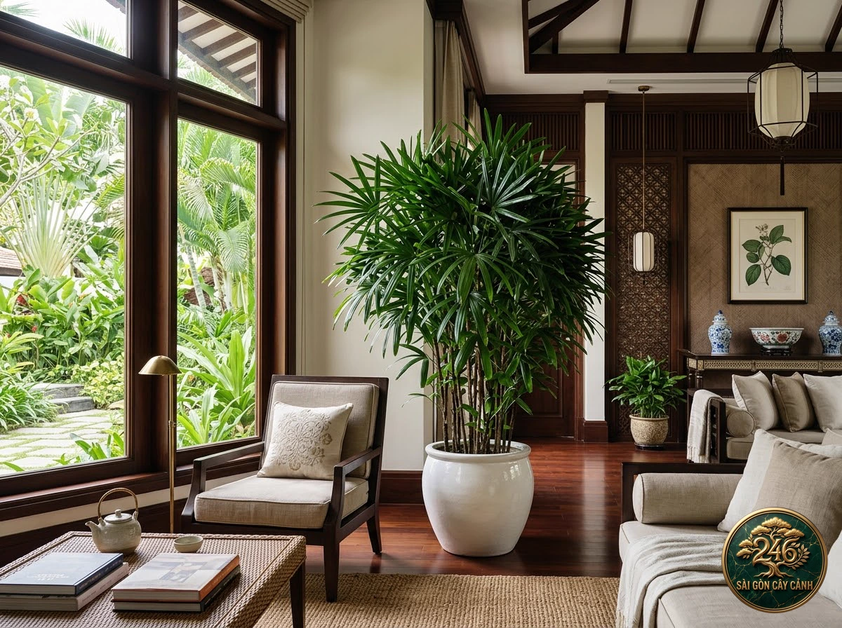 Broadleaf lady palm (Rhapis excelsa) - Interior styling Saigon Cay Canh standard