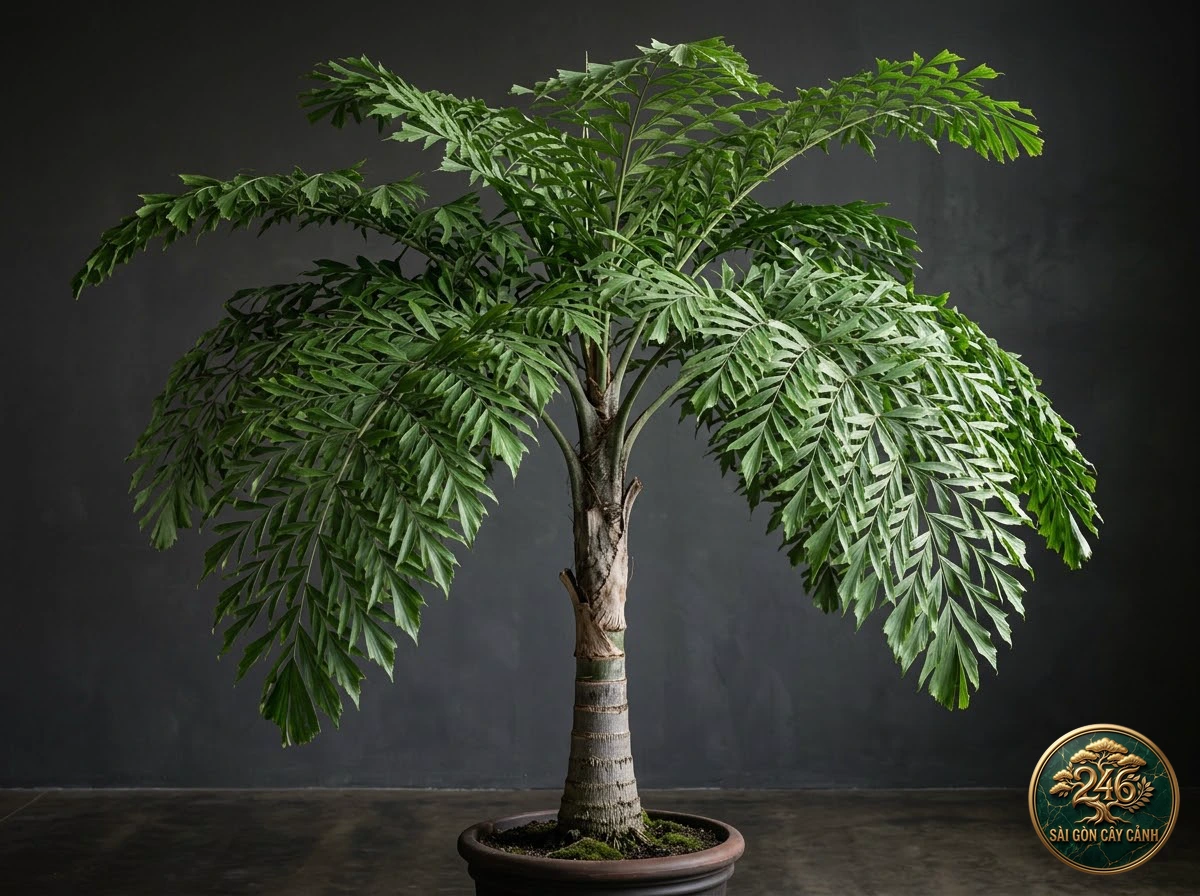 Cây cọ đuôi cá khổng lồ thân đơn (Caryota urens) - Chân dung hình thái chuẩn Sài Gòn Cây Cảnh
